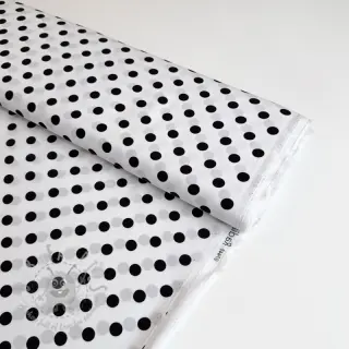 Viscose RADIANCE Polka dot white