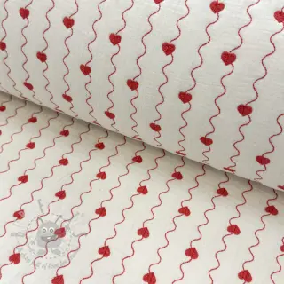 Dubbelgaas/mousseline STEPPED Heart