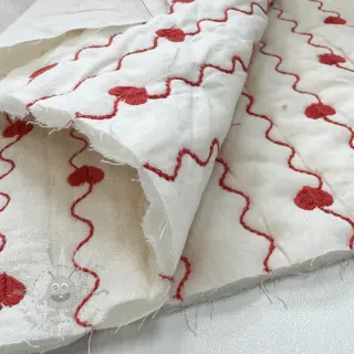 Dubbelgaas/mousseline STEPPED Heart