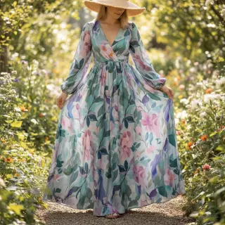 Viscose RADIANCE Flower design C digital print