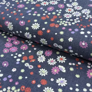 Bavlnená látka JEANS Flowers