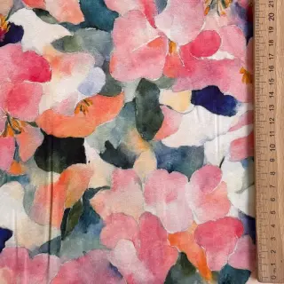 Viskóza SATIN Flowers Tora digital print