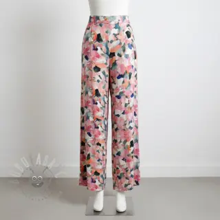 Viscose SATIN Flowers Tora digital print
