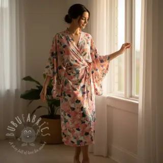 Viscose SATIN Flowers Tora digital print