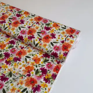 Viscose STRETCH Flowers Sonja digital print