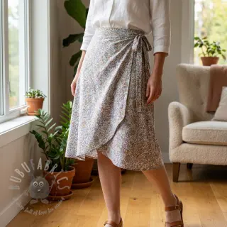 Viscose ECOVERO Flowers Galia offwhite