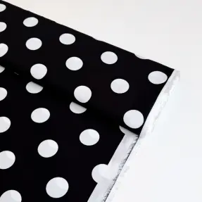 Viskóza RADIANCE Polka BIG dot black