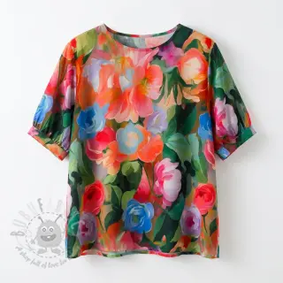 Viscose RADIANCE Flower design B digital print