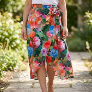 Viscose RADIANCE Flower design B digital print