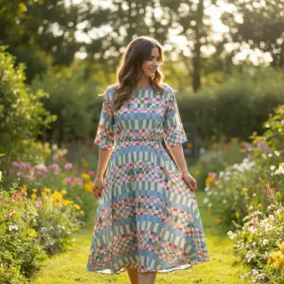 Viscose RADIANCE Fantasia multi digital print