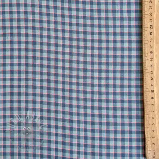 Katoenen stof YARN DYED Check Anabel teal