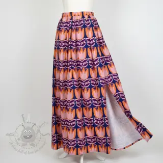 Viscose ECOVERO Flowers Celia cobalt