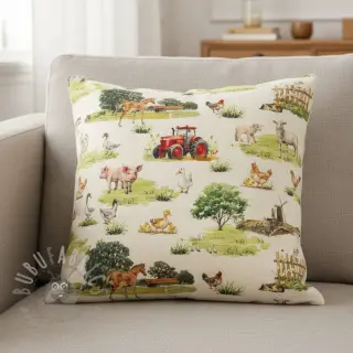 Decoratiestof Cosy Farm Animals digital print