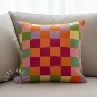 Decoratiestof Joyful Block Patch digital print