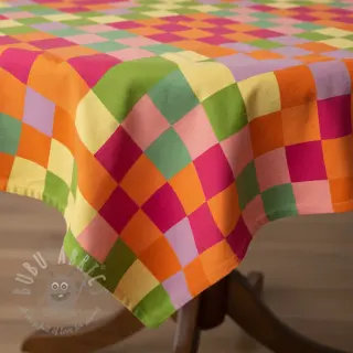Decoratiestof Joyful Block Patch digital print