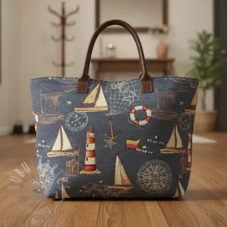 Decoratiestof GOBELIN premium Coast Lighthouse Sea