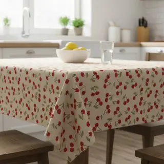 Dekoračná látka Linenlook premium Cherry Happy Joy
