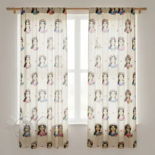 Decoratiestof Linenlook premium Viva Flower Girl