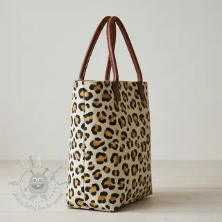 Decoratiestof Linenlook premium Leopard Animal Print