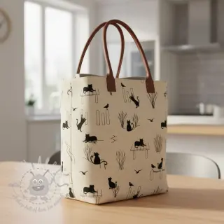 Decoratiestof Linenlook premium Cat Sea Life