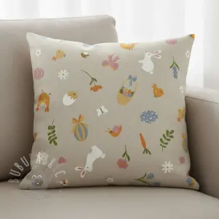 Decoratiestof Linenlook premium Easter Doodle Icon