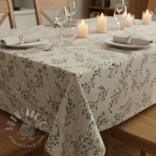Decoratiestof Linenlook premium Flower Bell Garland