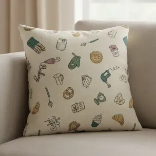 Dekoračná látka Linenlook premium Bake Off Doodle