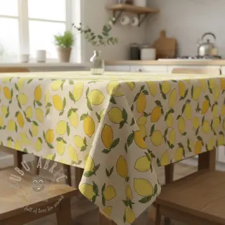 Decoratiestof Linenlook premium Sunny Lemon Fruit
