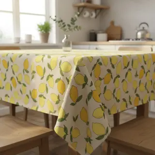Dekoračná látka Linenlook premium Sunny Lemon Fruit