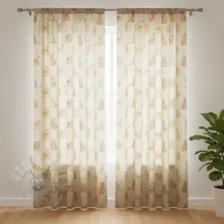 Decoratiestof Linenlook premium Cute Wild Cat