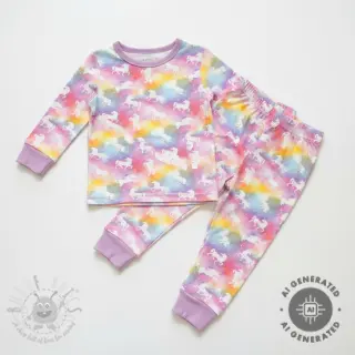 Tricot Unicorns digital print