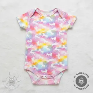Tricot Unicorns digital print