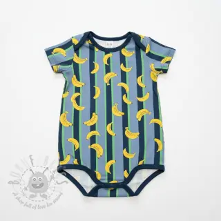 Tricot Fruits Banana petrol