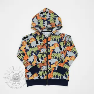 Sweaterstof Animaland navy