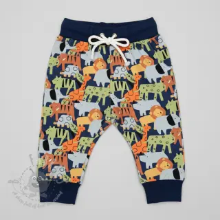 Sweaterstof Animaland navy