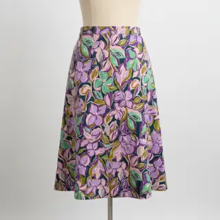 Bavlnená látka VISCOSE Flowers cobalt