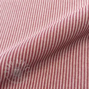 Decoratiestof DOBBY Colored stripe cherry
