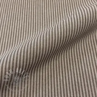 Decoratiestof DOBBY Colored stripe coffee