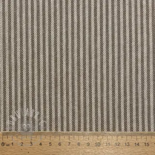 Decoratiestof DOBBY Colored stripe coffee