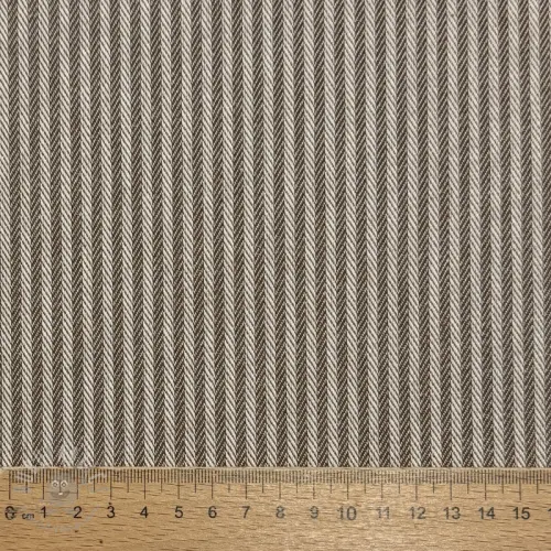 Decoratiestof DOBBY Colored stripe coffee