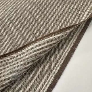 Decoratiestof DOBBY Colored stripe coffee