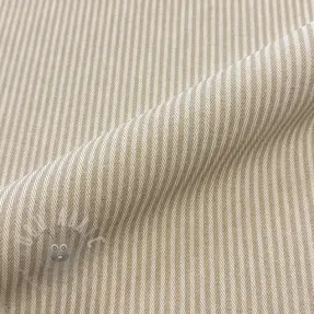 Decoratiestof DOBBY Colored stripe sand