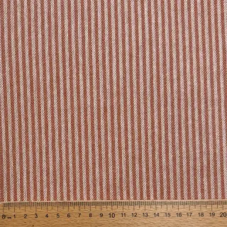 Dekoračná látka DOBBY Colored stripe dark orange