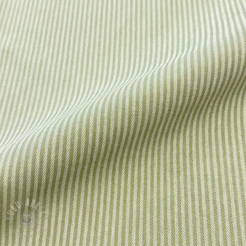 Decoratiestof DOBBY Colored stripe light green