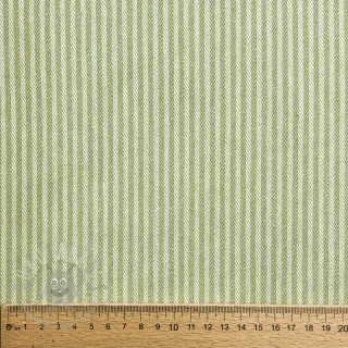 Decoratiestof DOBBY Colored stripe light green