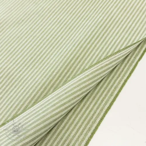 Decoratiestof DOBBY Colored stripe light green