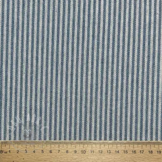 Decoratiestof DOBBY Colored stripe blue