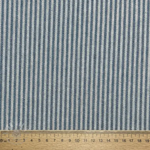 Decoratiestof DOBBY Colored stripe blue