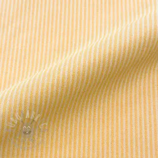 Decoratiestof DOBBY Colored stripe warm yellow