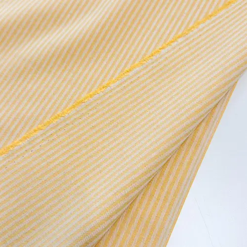 Dekoračná látka DOBBY Colored stripe warm yellow
